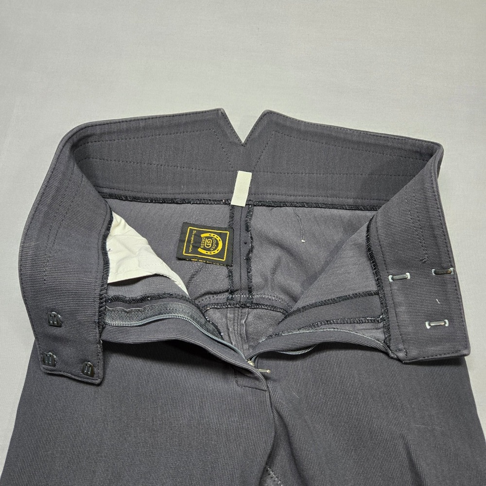 Golden Dress Equestrian Riding Breeches Pants Grey High Waist Small - Picture 5 of 10